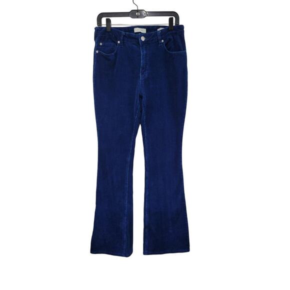Cleo + Wolf Women's Corduroy Jeans Size 29 Navy Blue High Rise Bootcut‎ Flare - Picture 16 of 16